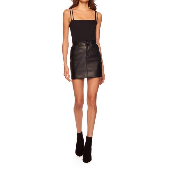SUSANA MONACO Dresses & Skirts - NEW SUSANA MONACO faux leather skirt in black